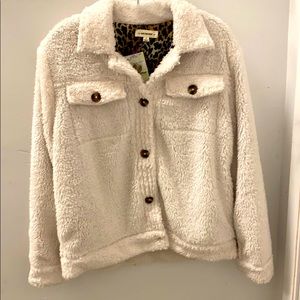 Plush off white/warm white jacket